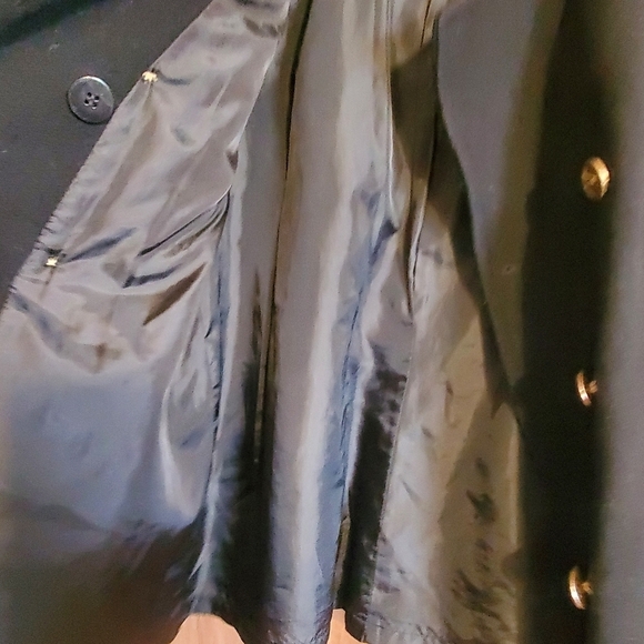 Coldwater creek . Military peacoat. Black gold hardware.  Wool cashmere. Sm/8 - Picture 8 of 11